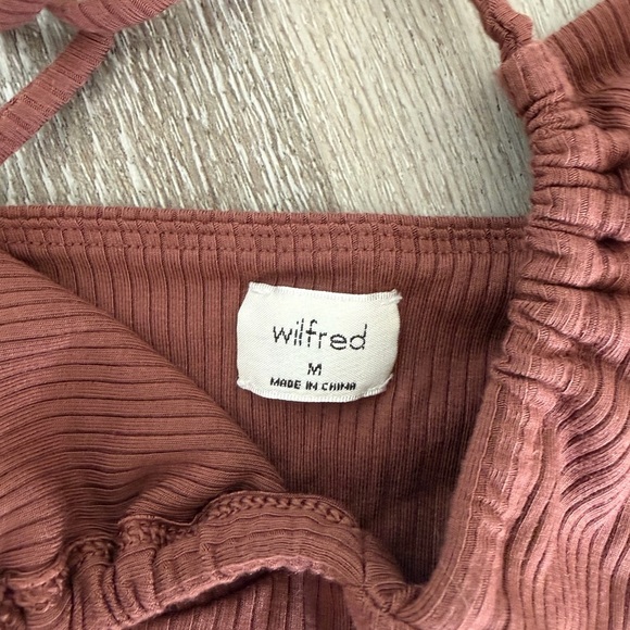 Wilfred Chestnut Ribbed Halter Top - Picture 2 of 3